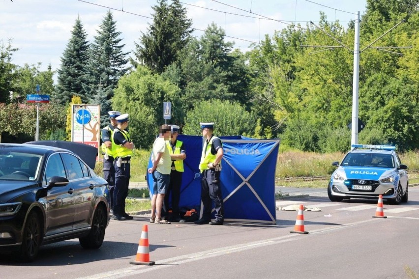 Śmiertelny wypadek w Łodzi. Nie żyje potrącony na przejściu mężczyzna