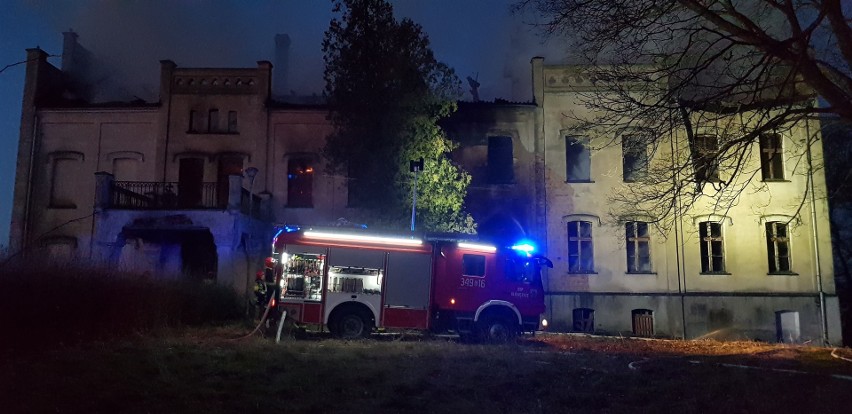 Pożar pałacu w Główczycach