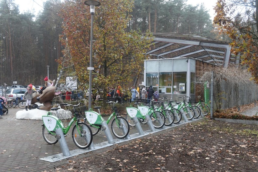 Tak wygląda stacji wypożyczeń roweru miejskiego w Zielonej...