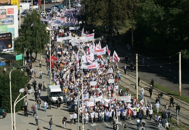 Związkowcy przypomnieli o sobie.