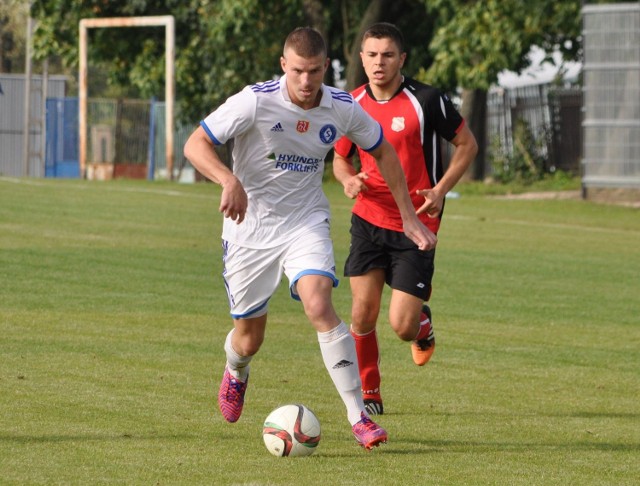 Błażej Miller strzelił dwa gole dla Szydłowianki w meczu w Otwocku.