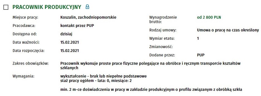 Szukasz pracy w Koszalinie i regionie?