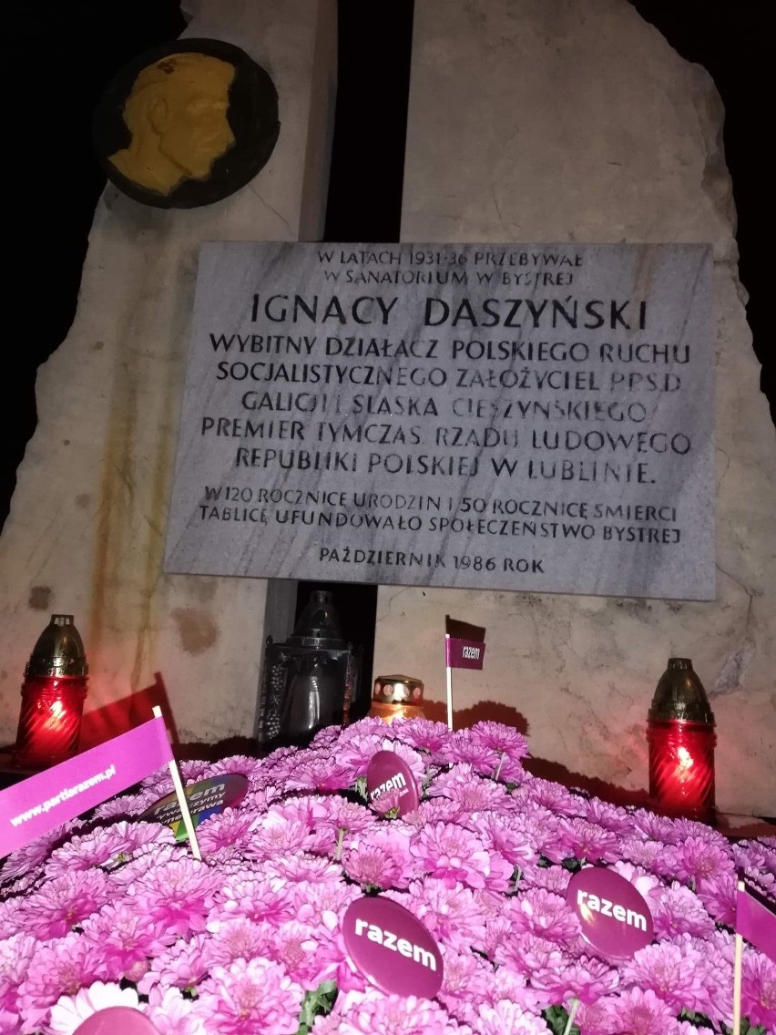 Bielska Lewica przypomniała bielszczanom o Daszyńskim ZDJĘCIA