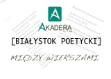 Konkurs Białystok poetycki 2013