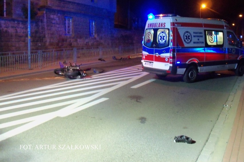 Śmiertelny wypadek w Wałbrzychu. Nie żyje motocyklista