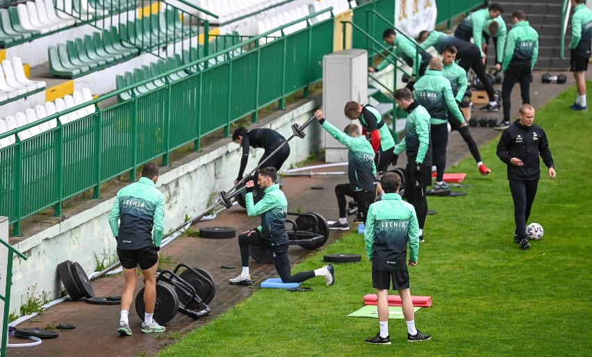 Trening Lechii Gdańsk na stadionie przy Traugutta