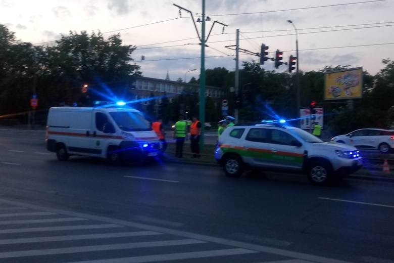 Motornicza tramwaju, który na ulicy Hetmańskiej w Poznaniu...