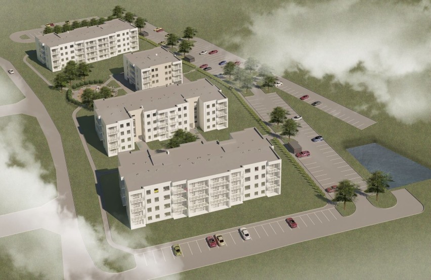 Nowe osiedle OTBS w Opolu w Winowie - wizualizacja