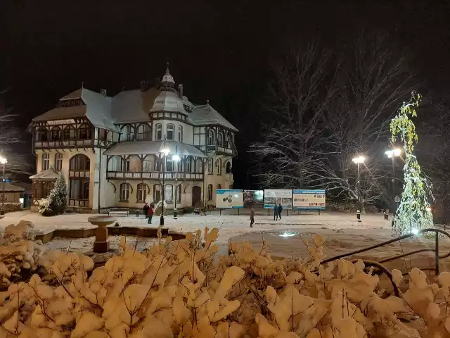 Spacer w parku uzdrowiskowym jest magiczny, Wieczorem zimą jest tu jak w bajce. Kliknijcie w galerię i poznacie inne piękne i atrakcyjne miejsca w Świeradowie-Zdroju.