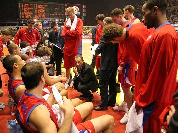 Zdjecia  meczu koszykówki Prokom Trefl Sopot - CSKA Moskwa....