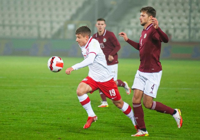 Piotr Starzyński zadebiutował w reprezentacji Polski U-21. Wystąpił w meczu z Łotwą