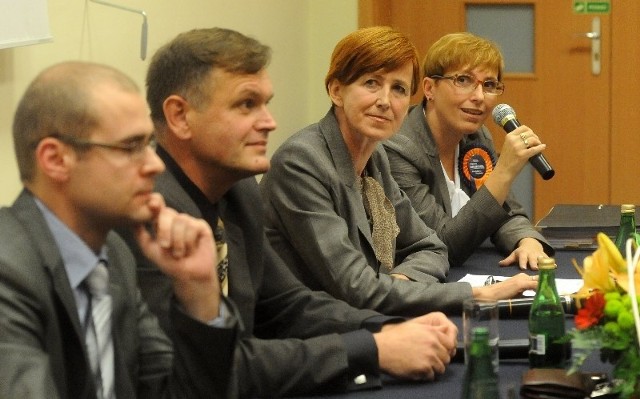 Uczestnicy naszej debaty (od lewej): Hubert Piotr Beda, Artur Radziński, Elżbieta Rafalska i Krystyna Sibińska