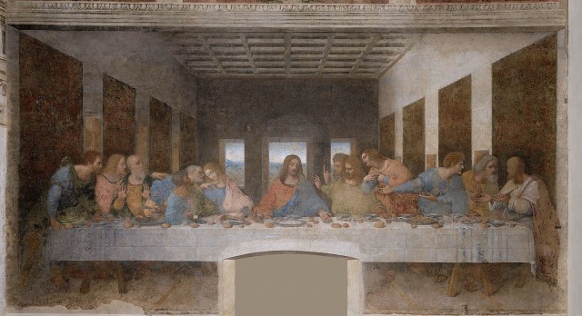 Leonardo da Vinci, Ostatnia Wieczerza. W Wielki Czwartek wspominamy ustanowienie przez Pana Jezusa Eucharystii i kapłaństwa.