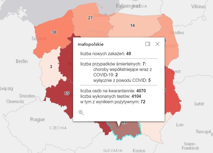 Koronawirus. Ponad 660 zakażeń w całym kraju, w Małopolsce 49 nowych zakażonych