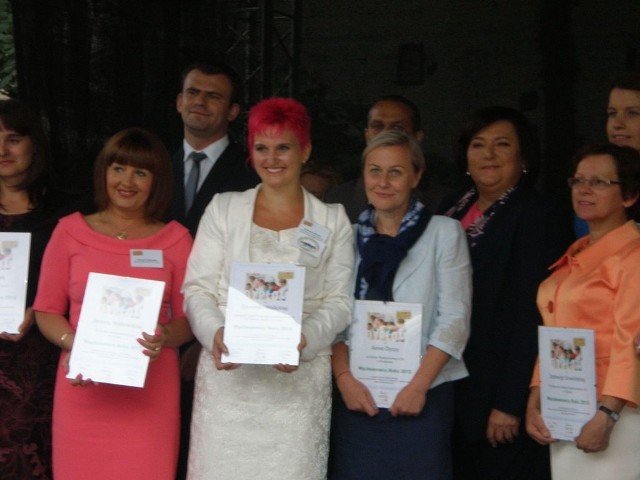 Laureaci z Pierwszą Damą Anną Komorowską. Pierwsza od lewej: Joanna Politowska, Wychowawca roku 2013 w Kujawsko-Pomorskiem