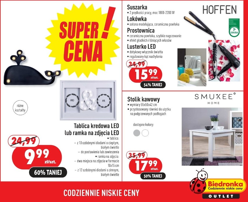 Promocyjne ceny produktów w sklepie Biedronka Outlet w...