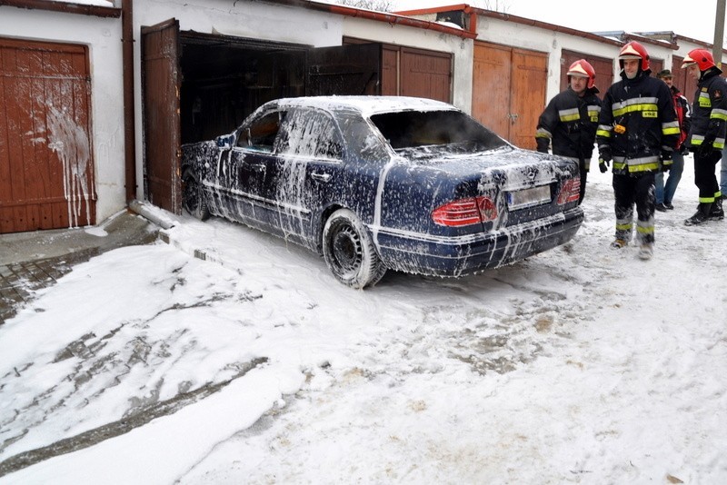 Pożar auta w Gorzowie
