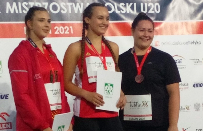 Wiktoria Wijas z KKL Kielce zdobyła srebrny medal w rzucie...