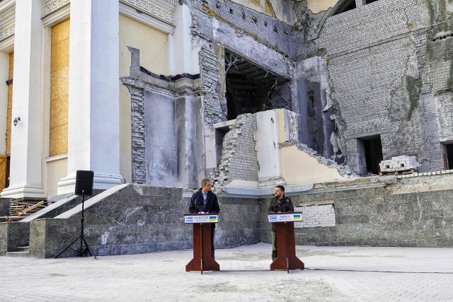 Atak rakietowy przeprowadzono podczas wizyty w mieście premiera Grecji Kyriakosa Mitsotakisa