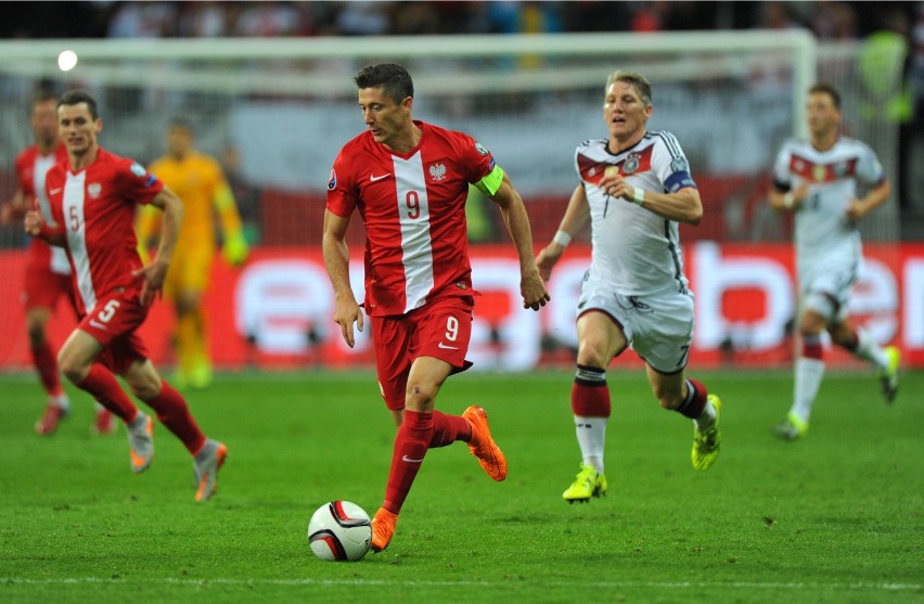 Mecz Polska - Niemcy (1:3) w ramach eliminacji do EURO 2016