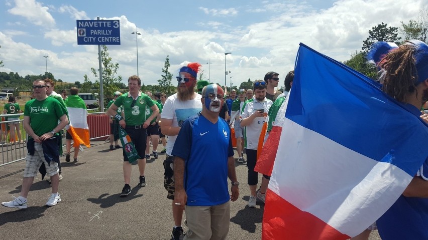 Lyon, kibice przed meczem 1/8 finału Euro 2016 Francja -...