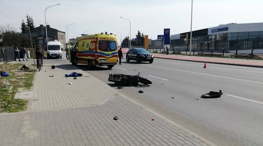 Groźnie wyglądający wypadek miał miejsce w sobotę na ulicy...