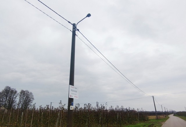 Nowe oświetlenie na terenie gminy Jasieniec.