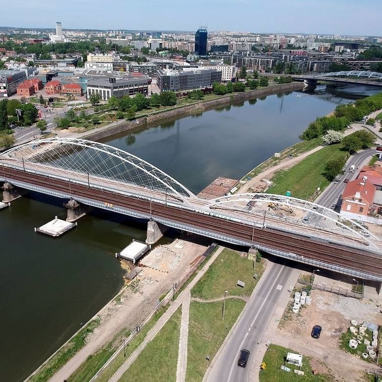 Nowy most nad Wisłą w Krakowie