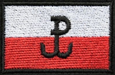 Naszywka Haftowana Flaga Polski Polska Walcząca
