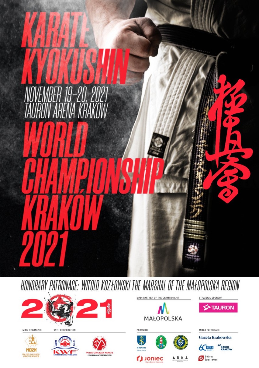 Za miesiąc mistrzostwa świata w karate kyokushin w Krakowie. 690 zawodników, 110 sędziów. Bilety wciąż do nabycia