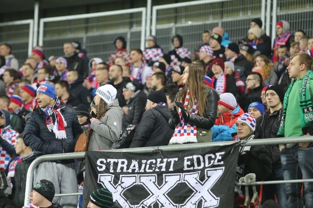 Kibice na meczu Górnik Zabrze - Lech Poznań