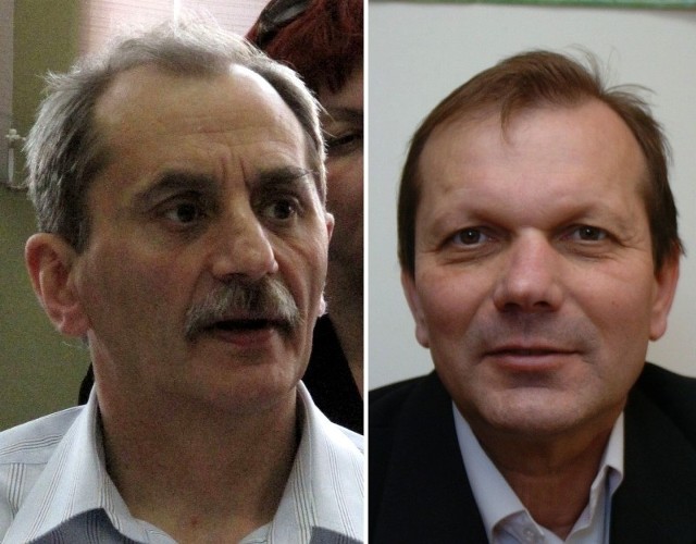 Pewnych kandydatów jest w Jaśle na razie tylko dwóch: Tadeusz Górczyk ( z lewej), sekretarz miasta Jasła poprzedniej kadencji i Tadeusz Baniak, dyrektor MOSiR w Jaśle.