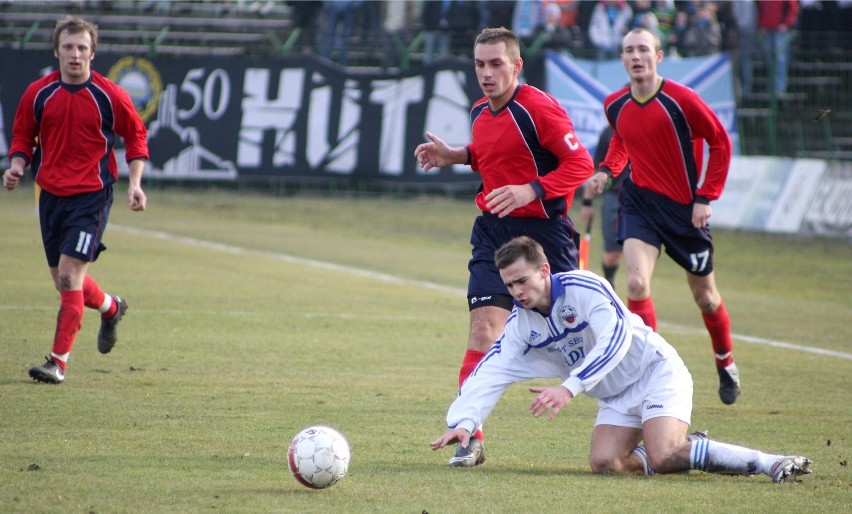 21.03.2009, Kraków: Paweł Pyciak w meczu Hutnik - Neptun...