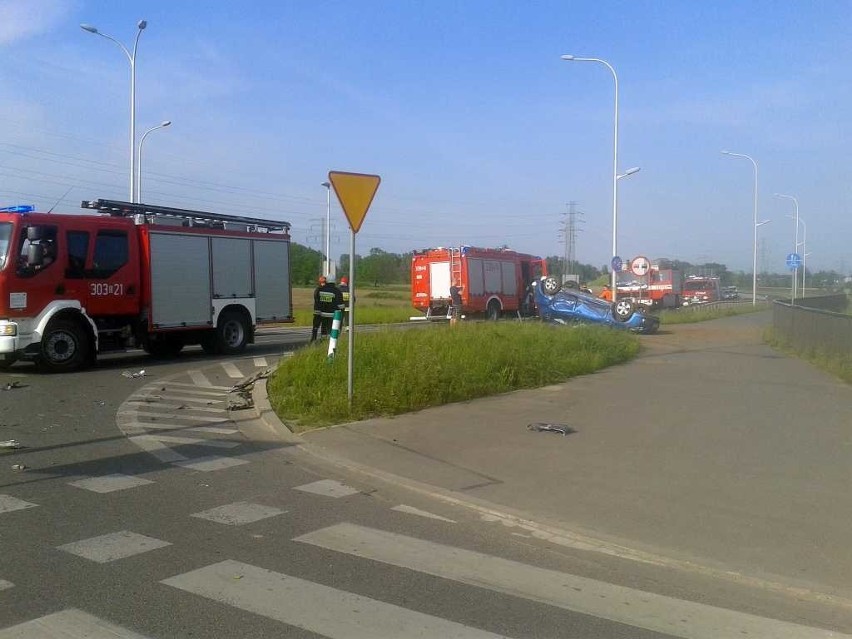 Wypadek na wschodniej obwodnicy Wrocławia