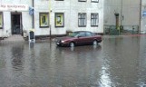 Ulice i chodniki Goleniowa pod wodą