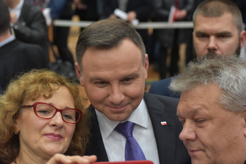 W Arenie Rafako prezydent Andrzej Duda spotkał się z...
