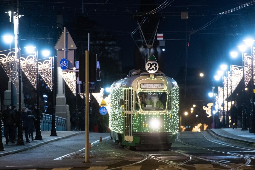 Rozświetlone tramwaje będą pełniły role Bimb: Świątecznej i...