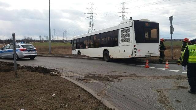 Wypadek autobusu w Zabrzu