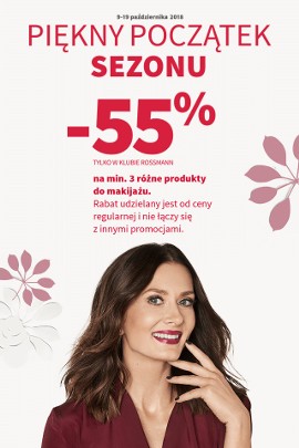 ROSSMANN promocja październik 2018: -55 % na kosmetyki do makijażu. Promocja  w Rossmanie Zasady, lista produktów 09-19.10.2018 [15.10] | Gazeta  Współczesna