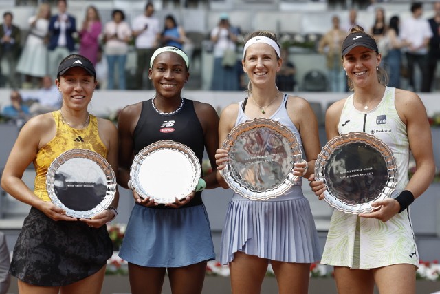 Jessica Pegula i Cori Gauff oraz Wictoria Azarenka i Beatriz Haddad Maia z nagrodami gry deblowej w Mutua Madrid Open