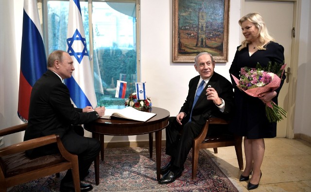 Tak w styczniu 2020 roku podejmowali Putina Netanjahu i jego małżonka