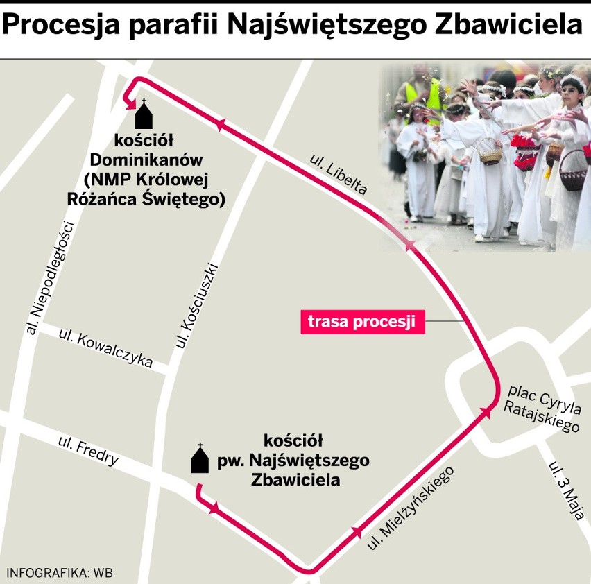 W Boże Ciało procesje eucharystyczne przejdą ulicami Poznania [MAPKI]
