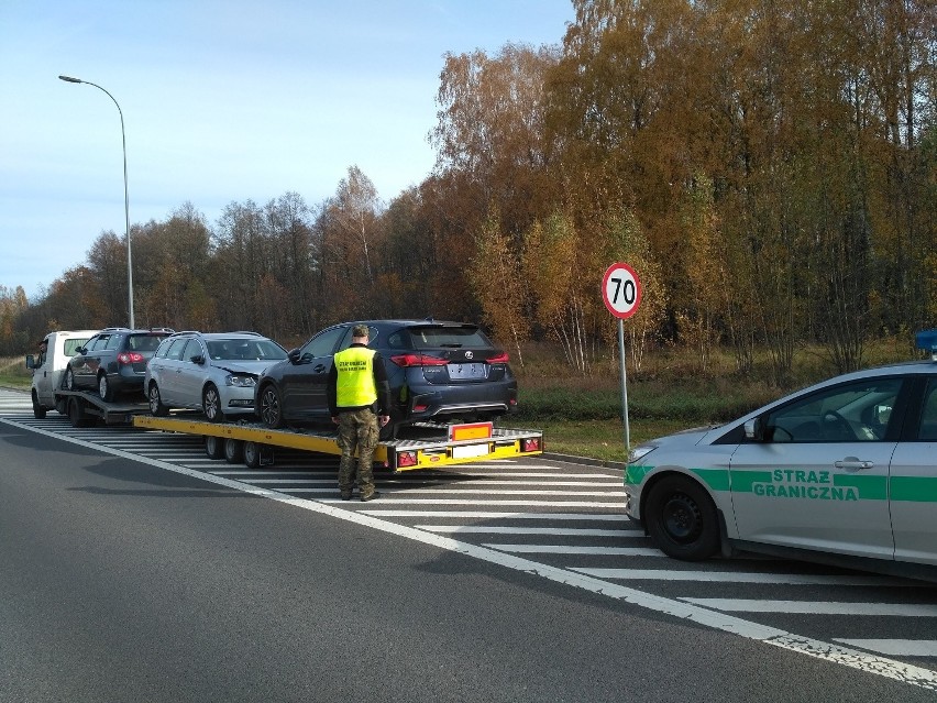 Skradzione samochody odzyskane. Wartość zabezpieczonych samochodów oszacowano na 275 tys. zł [ZDJĘCIA]