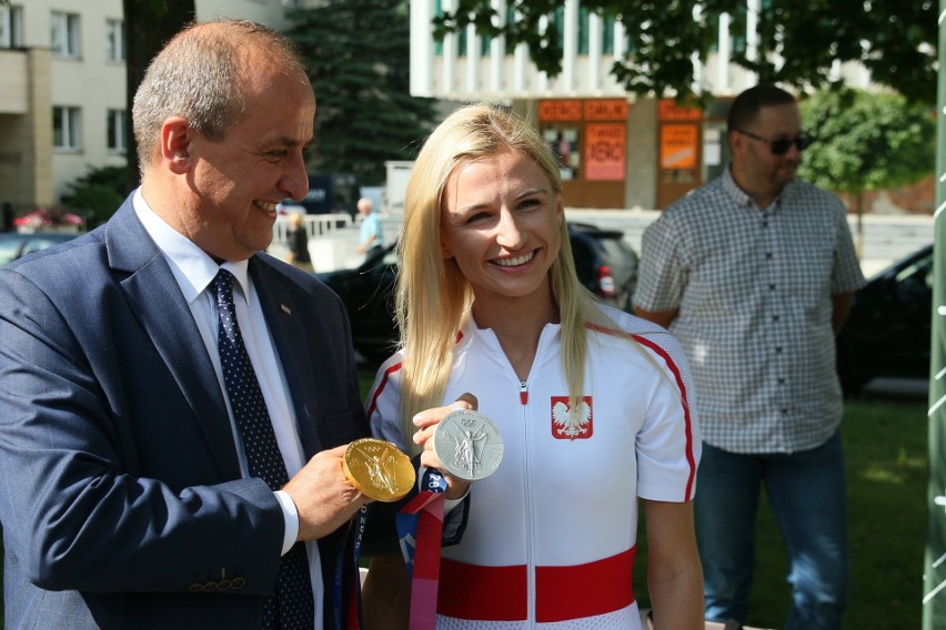 Małgorzata Hołub-Kowalik zaprezentowała w Lublinie swoje dwa medale Igrzysk Olimpijskich. Zobacz zdjęcia