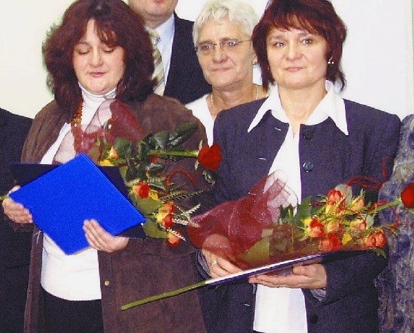 Nasze laureatki, od lewej: Ewa  Gajewska, Daniela Skarbowska i Teresa  Heimann