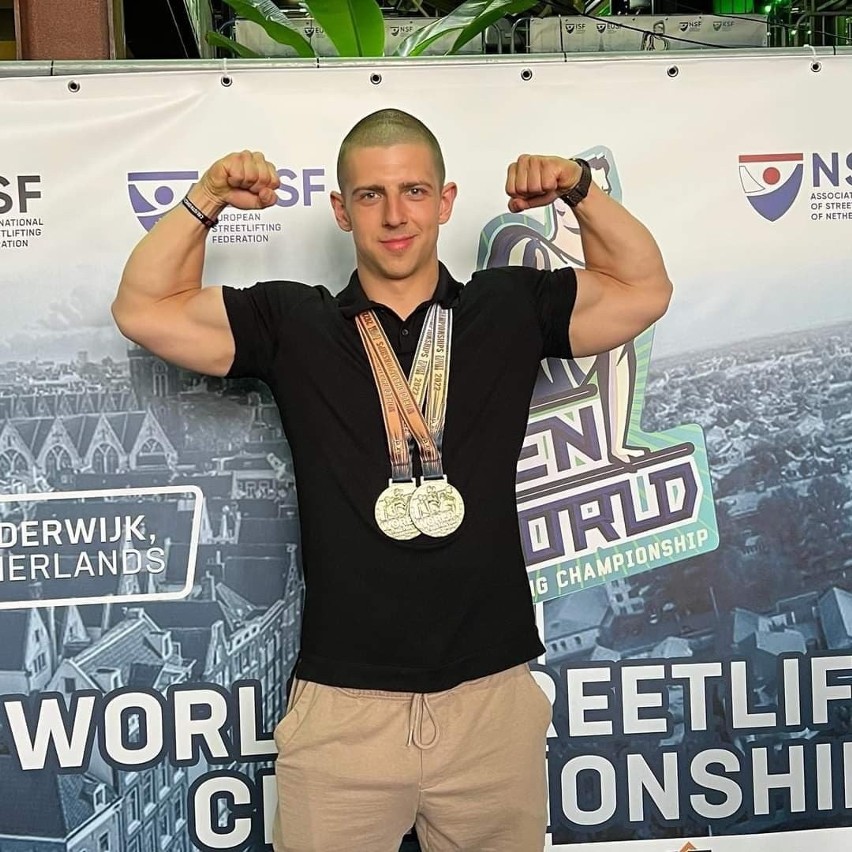 Ostrów Mazowiecka. Sebastian Stepnowski, mistrz świata w street liftingu znów będzie reprezentował Polskę na mistrzostwach
