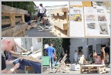 Akcja Gwoździarnia we Włocławku. Włocławianie budują meble z palet, tworzą ogródki podwórkowe [zdjęcia]