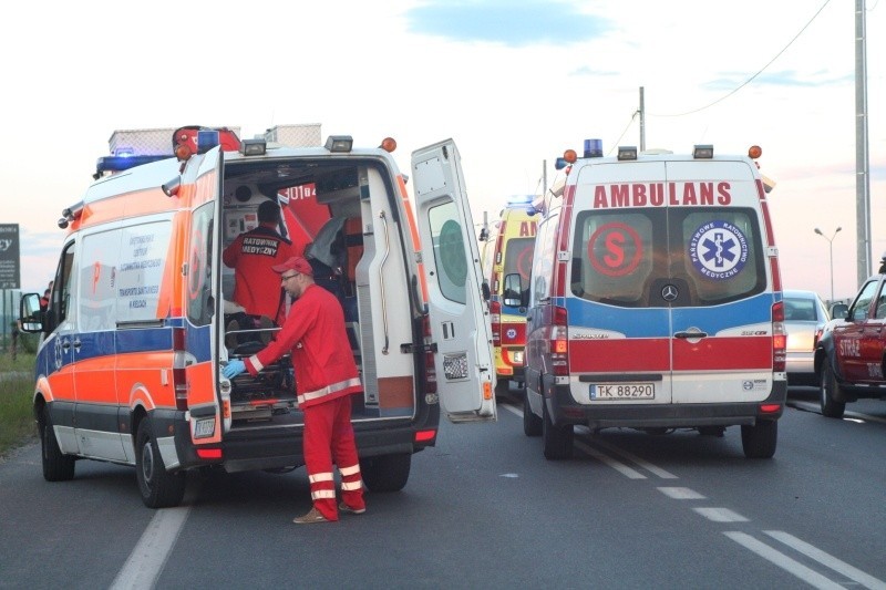 Wypadek w Kielcach