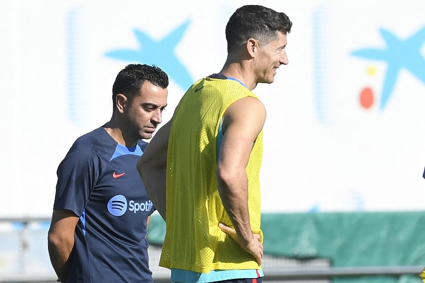 Xavi Hernandez i Robert Lewandowski