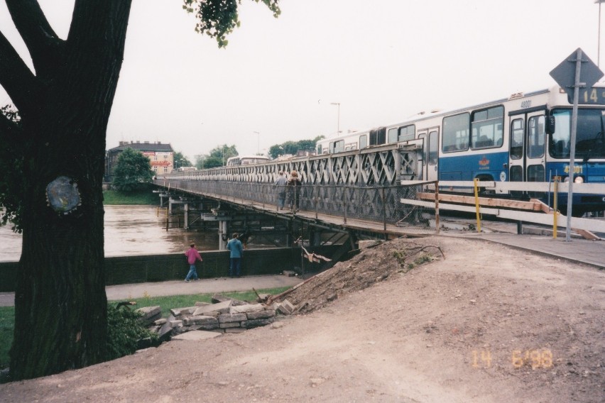 Most tymczasowy "Lajkonik"